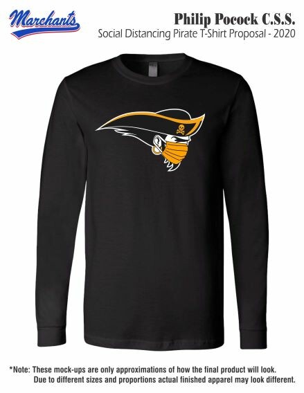Philip Pocock CSS - Social Distancing Pirate T-Shirt Proposal